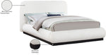 Rigby - Linen Bed With Black Base