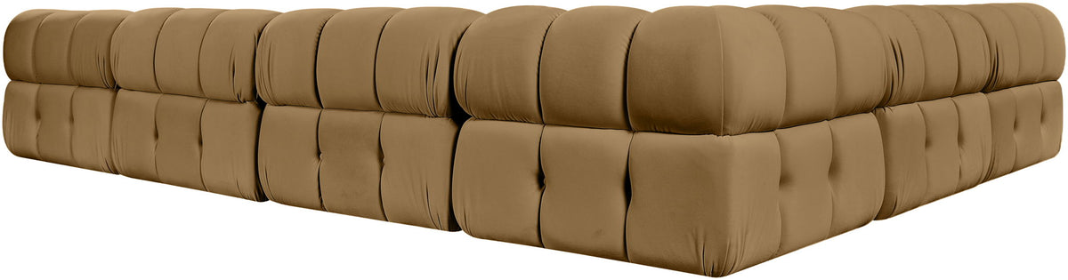 Orin - L-Shaped Velvet 6 Piece Modular Sectional