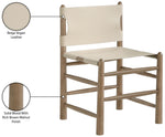 Santos - Vegan Leather Upholstered Dining Chair With Stained Brown Base (Set of 2)