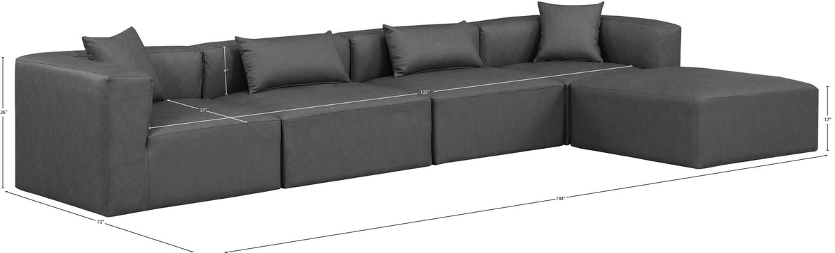 Cube - 5 Piece Modular Sectional With Chaise