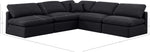 Indulge - Linen 5 Piece Modular Corner Armless Sectional