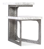 Melange - Georgie Side Table - Silver