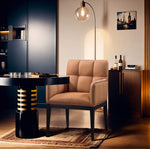 Adrian - Dining Arm Chair (Set of 2) - Black Legs