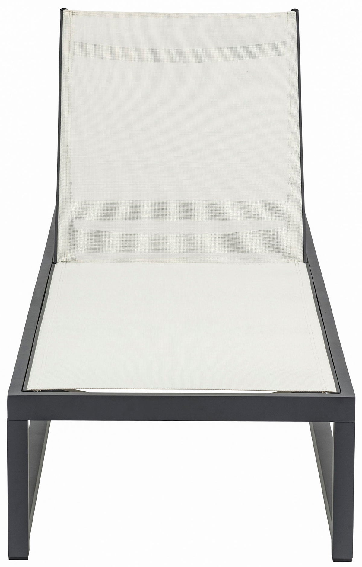 Maldives - Water Resistant Outdoor Patio Adjustable Sun Chaise Lounge Chair With Gray Base