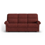 Bernard - Power Reclining Sofa With Console, Power Headrests & Lumbar, Nailhead Trim