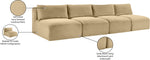 Shaggy - 4 Seat Modular Armless Sofa