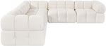Orin - Velvet 5 Piece Modular Corner Sectional