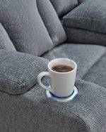 Studio Cave - Power Reclining Loveseat with Console - Steel