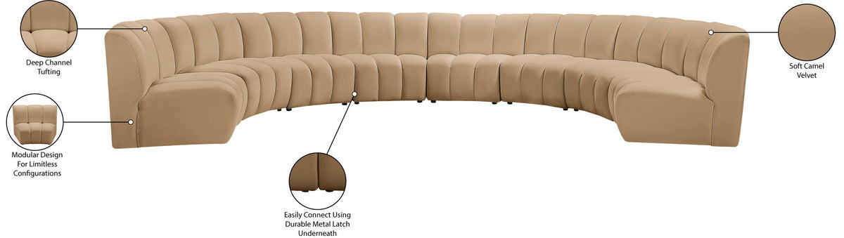 Infinity - 8 Piece Modular Sectional - Camel