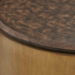 Parrish - Round Coffee Table - Brass / Woodtone