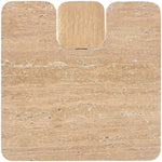 Ravenna - Genuine Fabric Travertine And Oak Wood Table