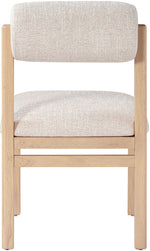 Roundhill - Fabric Dining Chair (Set of 2) - Natural Frame