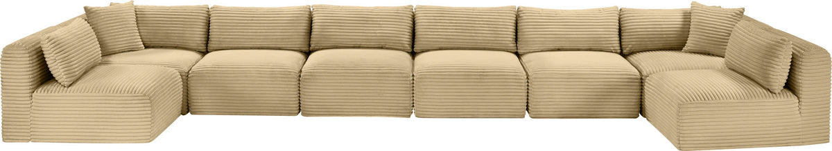 Shaggy - 8 Piece Modular U-Shaped Armless Sectional