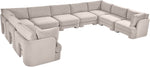 Hammond - Velvet Performance Fabric Upholstered 9 Piece Sectional
