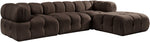 Orin - Velvet 4 Piece Modular Sectional With Chaise