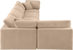 Comfy - 5 Piece Velvet Modular Sectional