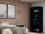 Manhattan Mulberry - Wardrobe Closet With Open Space