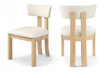 Lavrin - Vegan Leather Dining Side Chair (Set of 2) - Natural Base