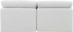 Indulge - Linen 2 Piece Modular Armless Sofa - White