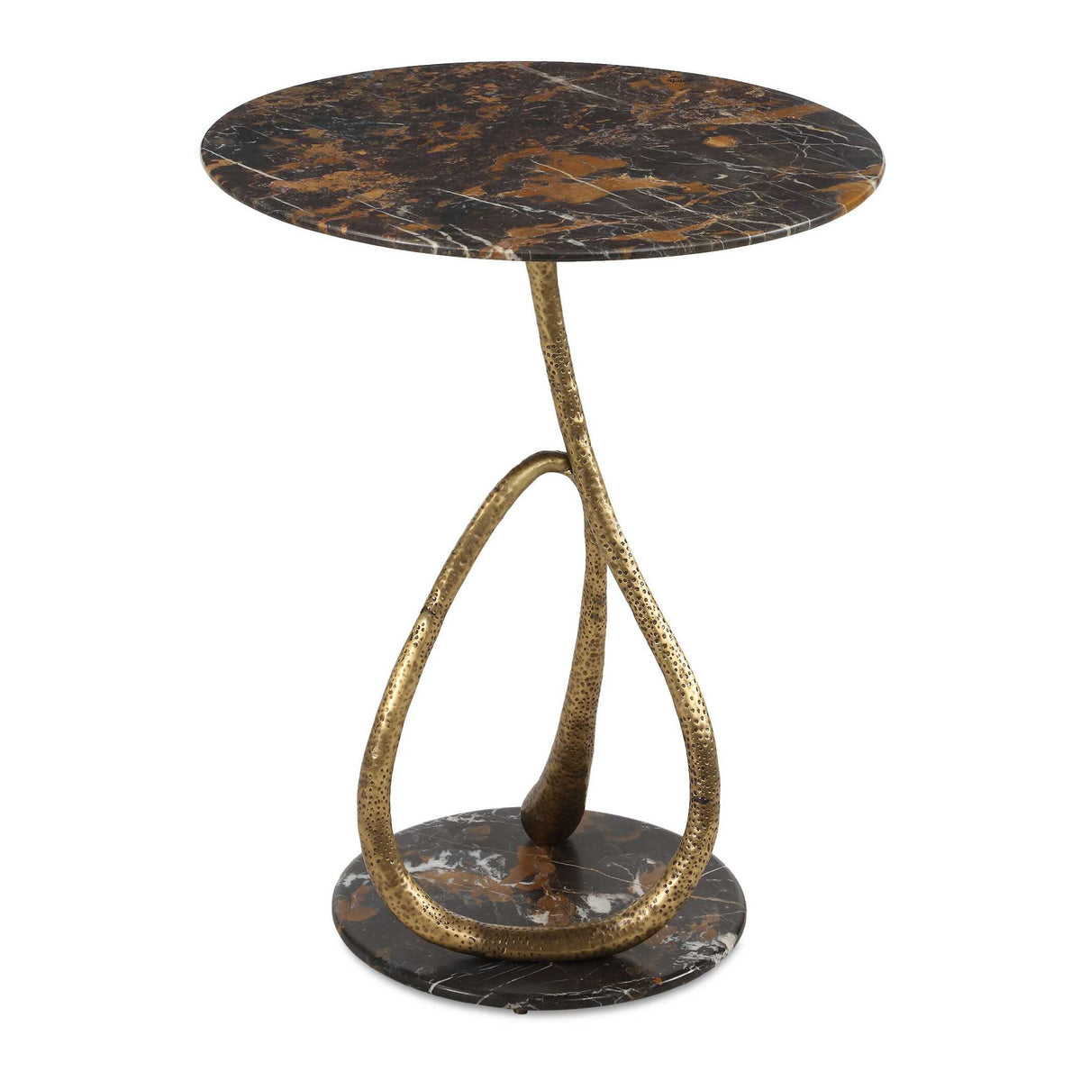 Lariat - Accent Table - Black / Brown