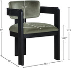 Sacha - Velvet Dining Chair With Black Base (Set of 2)