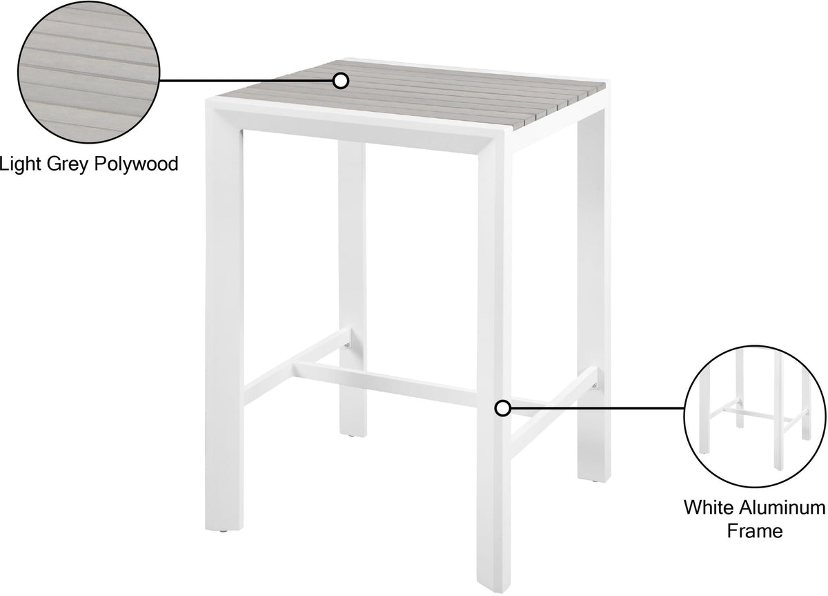 Nizuc - Outdoor Patio Square Bar Table