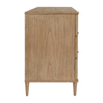 Coast - 6 Drawer Rattan Chest - Woodtone