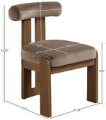 Arienzo - Performance Fabric Upholstered Dining Chair (Set of 2) - Walnut Base