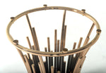 Paxton Modern Round Glass & Rosegold Dining Table by VIG Furniture - View 4