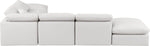 Indulge - Faux Leather 6 Piece Modular Armless Sectional