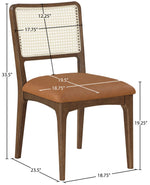 Atrium - Upholstered Seat Dining Chair With Brushed Brown Base (Set of 2)