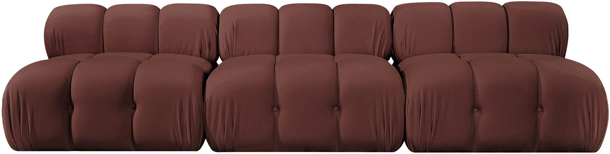 Orin - Velvet 3 Piece Modular Sofa