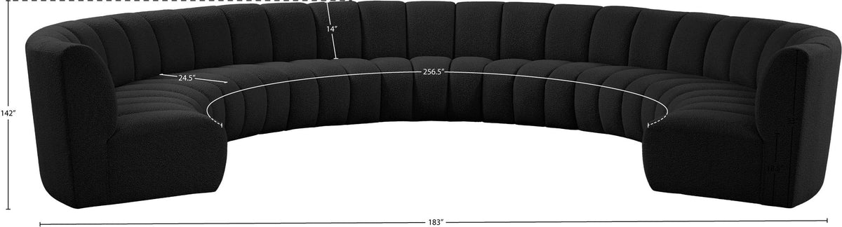 Infinity - 9 Piece Boucle Modular Sectional
