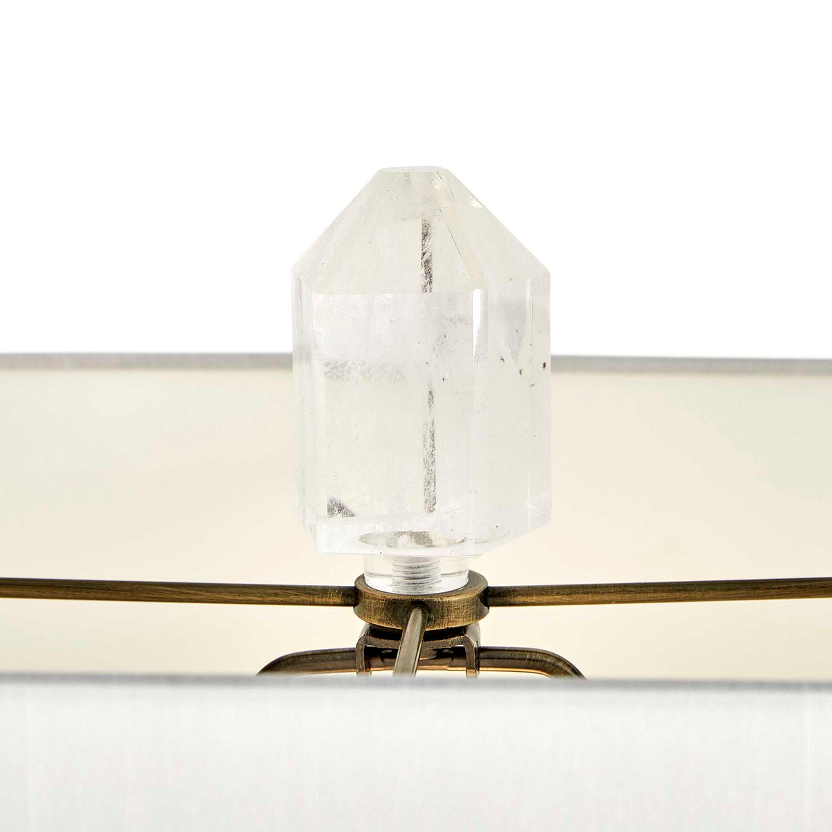 Jeweled Point - Table Lamp - Brass / Gold / White