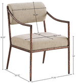 Bastille - Upholstered Dining Arm Chair (Set of 2) - Bronze Frame