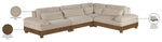 Turin - Chenille Fabric Upholstered Modular Sectional - Taupe