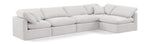 Indulge - Velvet 5 Piece Modular Sectional