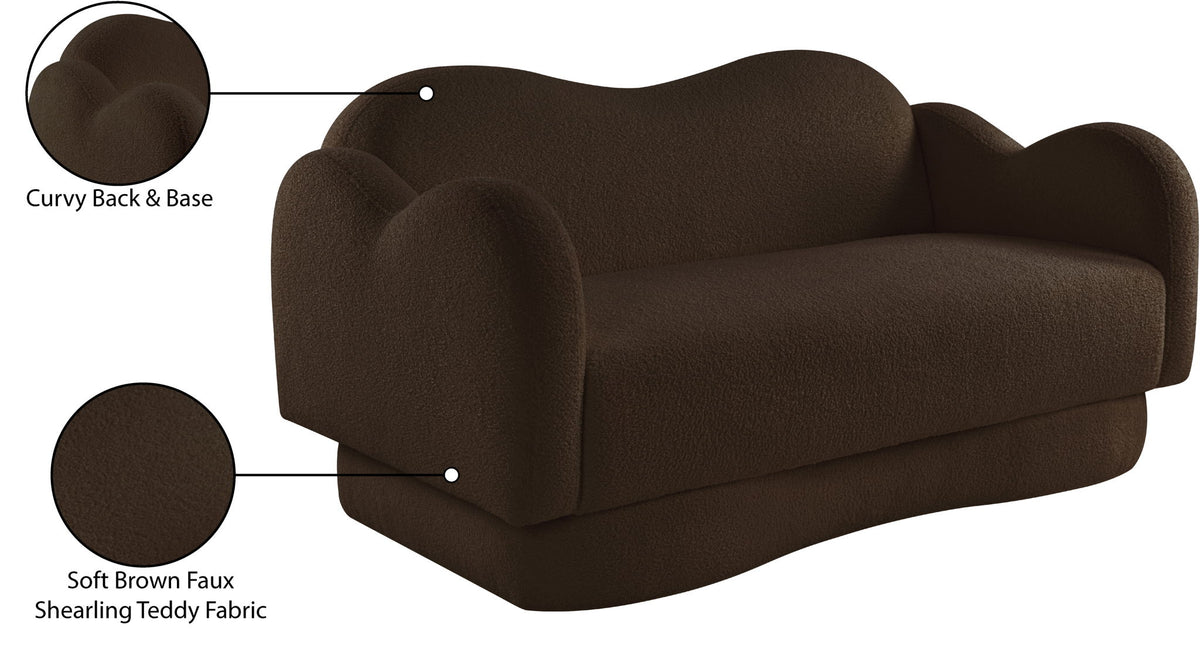Bloom - Teddy Fabric Loveseat