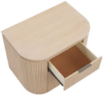 Astrid - Solid Wood And Oak Veneer Nightstand