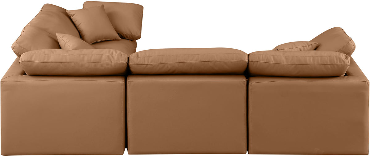 Indulge - Faux Leather 4 Piece Modular Corner Sectional
