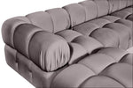 Orin - Velvet 4 Piece Modular Sectional With Chaise