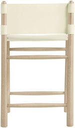Santos - Upholstered Counter Stool With Stained Natural Base