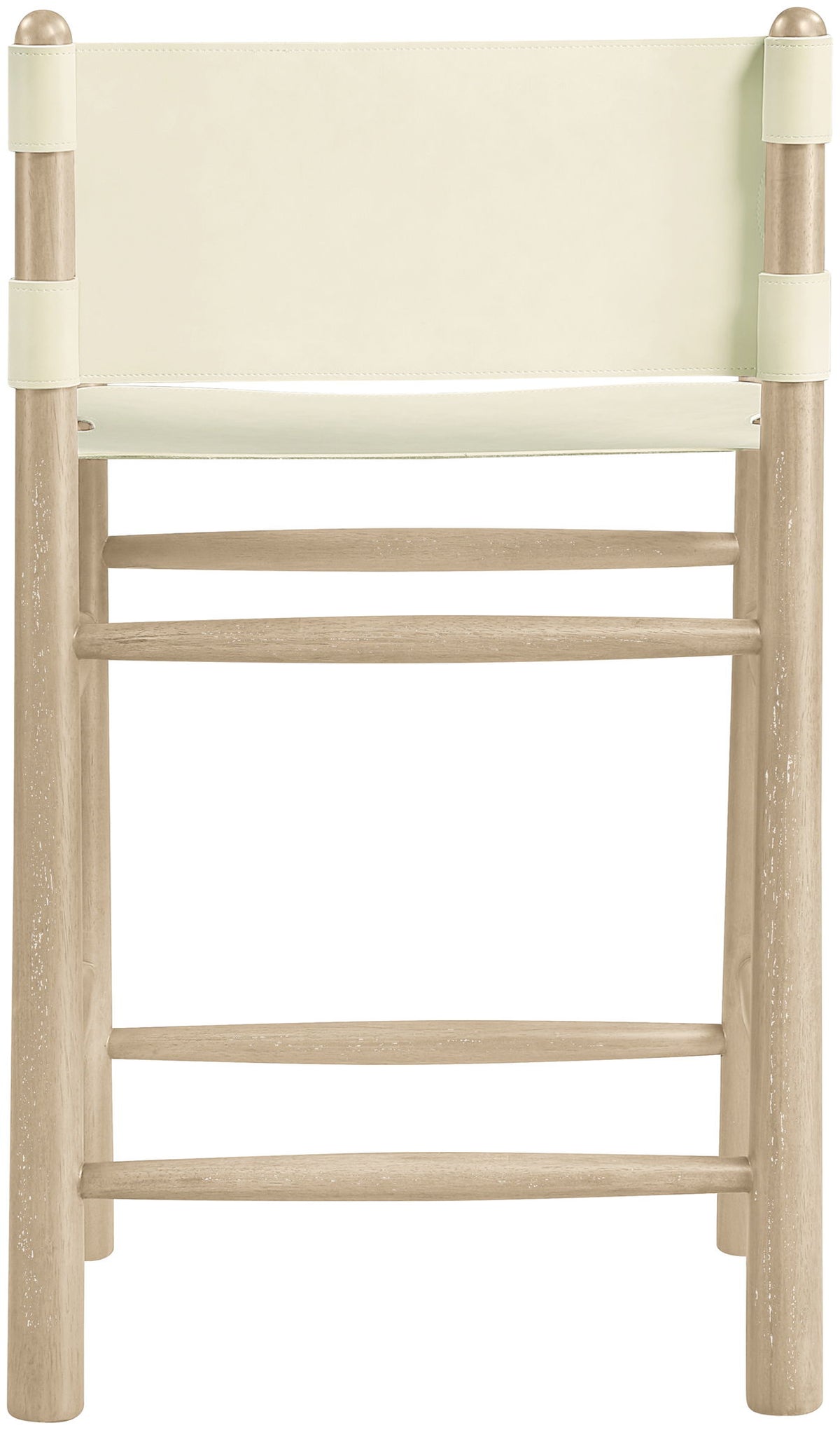 Santos - Upholstered Counter Stool With Stained Natural Base