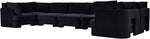 Hammond - Velvet Performance Fabric Upholstered 7 Piece U-Shaped Sectional