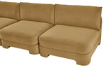Hammond - Velvet Performance Fabric Upholstered 7 Piece Armless Sectional