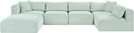 Shaggy - 6 Piece Modular U-Shaped Sectional