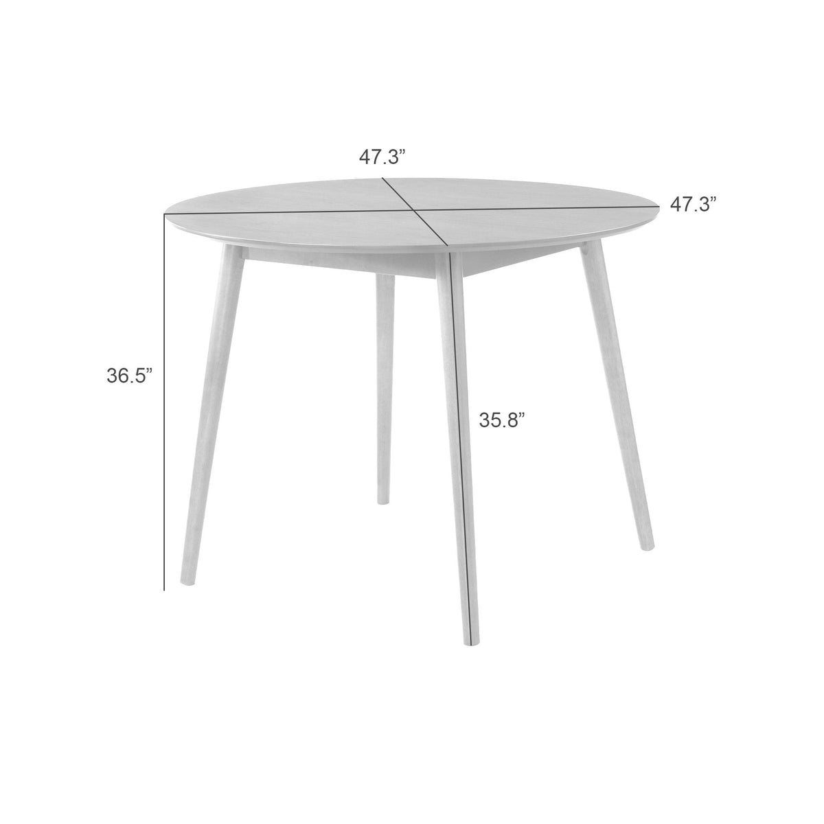 Bennet - Round Wood Dining Table