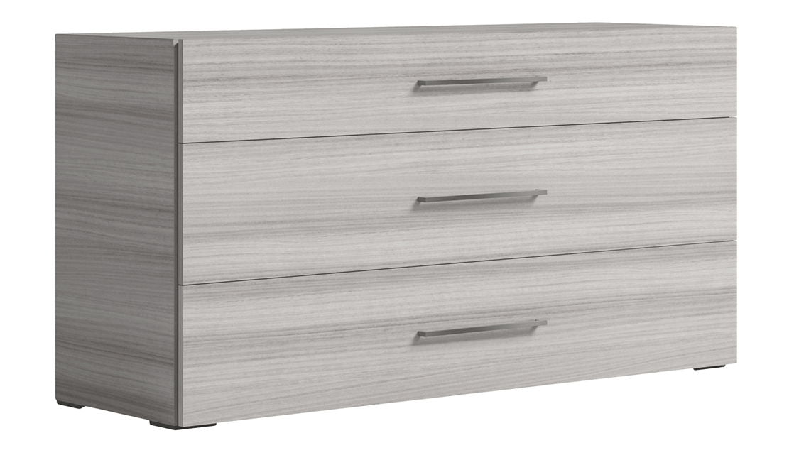 Mia - Dresser - White / Gray / Silver