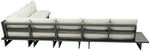 Maldives - 6 Piece Water Resistant Outdoor Patio Modular Sectional With Gray Base