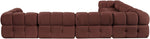 Orin - L-Shaped Velvet 6 Piece Modular Sectional